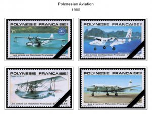 COLOR PRINTED FRENCH POLYNESIA 1892-2010 STAMP ALBUM PAGES (195 illustr. pages)