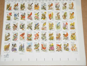 1982 Fifty State Birds & Flowers Sc#1953-2002 with 50 Individual Mounts