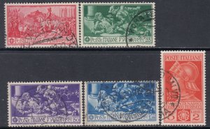 ITALY - Regno Sassone n.276-280 Signed E.DIENA cv 215$ used