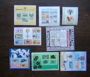 Montserrat 8 x M/s 1977 1983 Fish Scouts Olympics Flight Rowland Hill IYC MNH