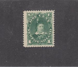 NEWFOUNDLAND # 44  VF-MNH  1cts  EDWARD,PRINCE OF WALES GREEN  CAT VALUE $120