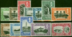 St Lucia 1936 Set of 12 SG113-124 Fine MNH