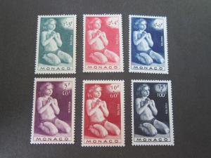 Monaco 1946 Sc B85-B90 set MH