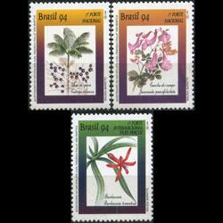 BRAZIL 1994 - Scott# 2469-71 Flowers Set of 3 NH