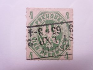 German States PRUSSIA Scott 15 USED Lot11.2 Cat $12