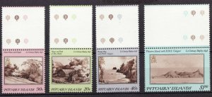 1985 Pitcairn Islands Sc# 291-94 - Art by Shipley - MNH VF - Cv$8