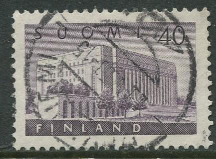 Finland - Scott 337 - House of Parliment -1956- Used - Single 40m Stamp