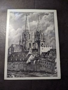 1948 Germany Postcard Cover Regensburg DP Camp Local Use Displaced Persons