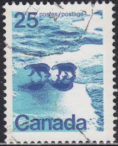 Canada 597ai USED 1976 Polar Bears 25¢