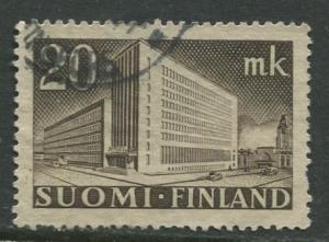 Finland - Scott 248 - Helsinki Post Office -1945- Used - Single 20m Stamp