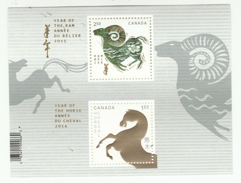 Canada 2802a  New Year or the Ram  MNH