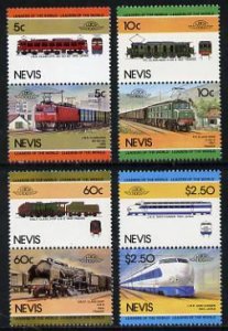 NEVIS - 1984 - Locomotives, Series 2 - Perf 8v Set - Mint Never Hinged