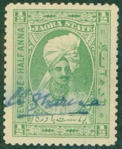 JAORA-INDIAN STATE UNLISTED USED REVENUE BIN $2.00