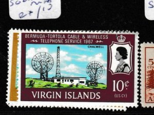 British Virgin Islands Map SG 20-9 MNH (7gir) 