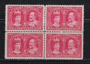 Canada 98 MNH 1908 Block of 4 