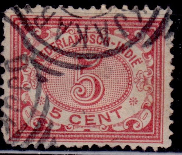 Netherlands Indies, 1902, Numerals, 5c, used / HipStamp