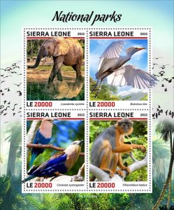 2022/05 - SIERRA LEONE - NATIONAL PARKS             4V  complet set    MNH ** T