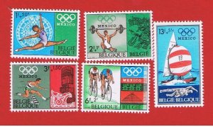 Belgium #B824-B828  MVFVLH OG   Semi-Postal     Free S/H