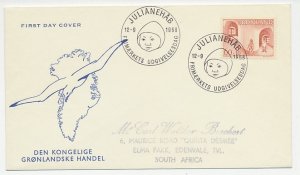 Cover / Postmark Greenland 1968 Child care