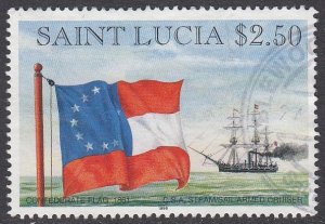 St. Lucia 1057 Used CV $2.50