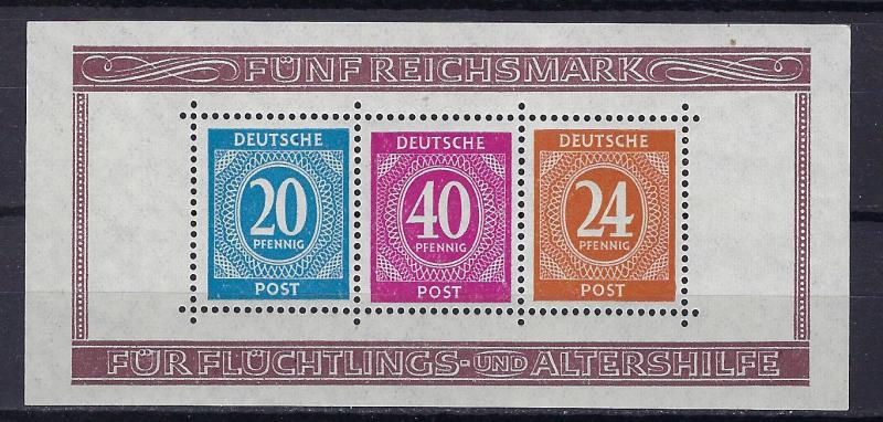 Germany AM Post Scott # B294, mint nh, s/s