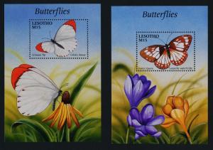 Lesotho 1261-71 MNH Butterflies, Flowers