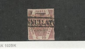 Two Sicilies - Italy, Postage Stamp, #5 Used, 1858