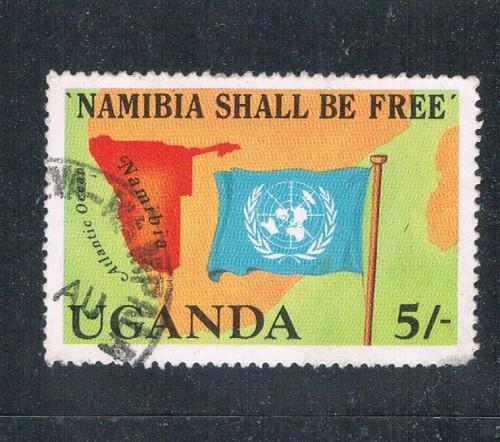 Uganda #369 Used UN Flag (U0210)