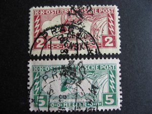 Czechoslovakia Revolutionary overprint 1918 used 2 special handling