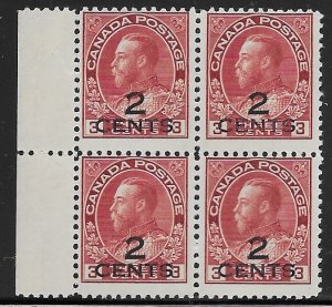 Canada 140 1926 block 4 fine mint nh