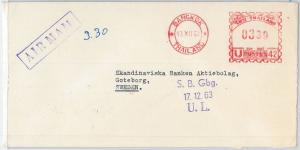 63095 - THAILAND - POSTAL HISTORY -  MECHANICAL POSTMARK on COVER to SWEDEN 1963