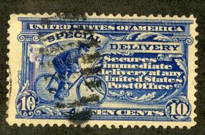 US E6 USED F/VF SCV $10.00 BIIN $4.00 BICYCLE SPECIAL DELIVERY