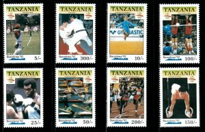 Tanzania 1990 - 1992 Barcelona Summer Olympics - Set of 8v - Scott 648-55 - MNH