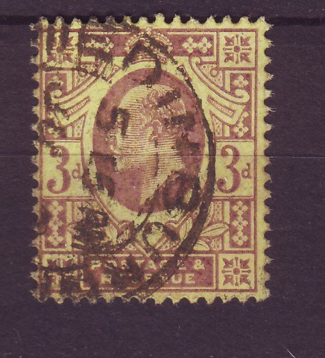 J24537 JLstamps 1902-11 great britain used #132 king