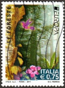 Italy 3059 - Used - 75c The Forest / Europa (2011) (cv 1.20)