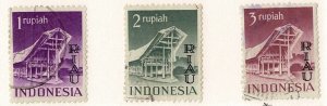 Indonesia Riau #17-19 used