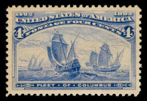 MOMEN: US STAMPS #233 MINT OG NH PSE GRADED CERT XF-SUP 95 LOT #87959