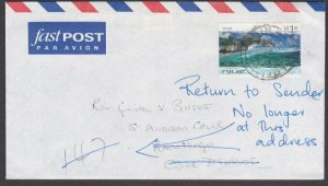 NIUE 2003 cover to Cook Is RETURNED TO SENDER...............................u740