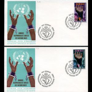 UN-GENEVA 1975 - FDC-53-4 Set of 2