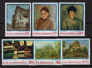 Romania 2468-2473 MNH Impressionistic Paintings Landscapes ZAYIX 0624S0382