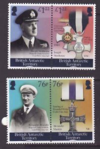 British Antarctic Territory-Sc#573-4- id9-unused NH set-WWI medals-2018-   