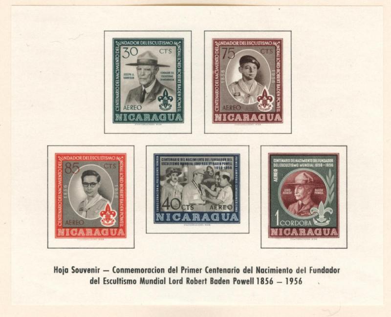 Nicaragua Scott C468a, 474a MNH** 1959 Military sheet set