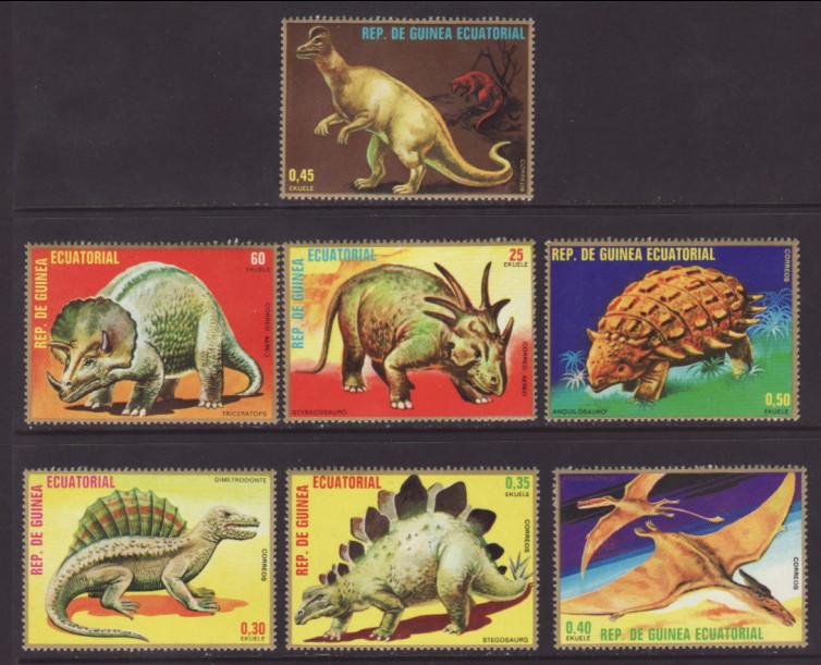 Equatorial Guinea 7877-7883 Dinosaurs MNH VF