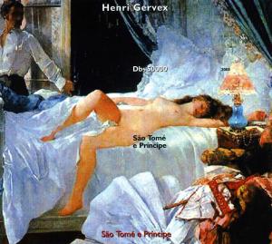 Sao Tome And Principe 2005 HENRI GERVEX Nudes Paintings s/s Imperforated Mint (N