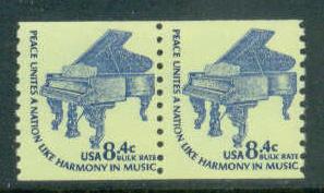 1615C 8.4c Grand Piano Fine MNH Pair