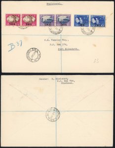 South West Africa Victory Set on a Registered Cover