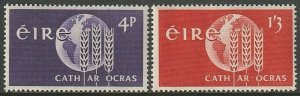 EDSROOM-10110 Ireland 186-187 MNH 1963 Complete Freedom From Hunger   