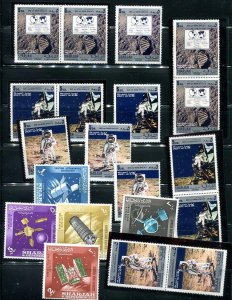 Sharjah Accumulation Space MNH Single/Pairs 13734