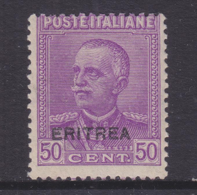 ERITREA, 1928 on Italy, 50c. Bright Violet, lhm.