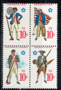 1565 - 1568 * CONTINENTAL ARMY * U.S. Postage Stamps Block Of 4  MNH  (1)